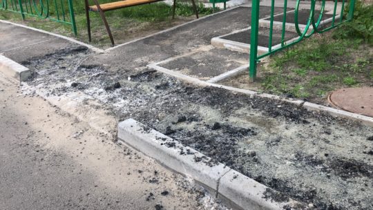 «Комфортная среда» во дворах Братска начала разваливаться