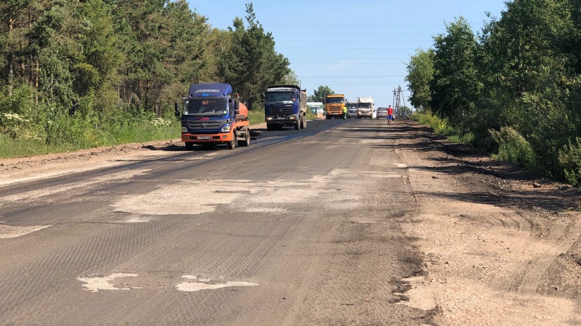 Разбитую дорогу на Комсомольские дачи обновили